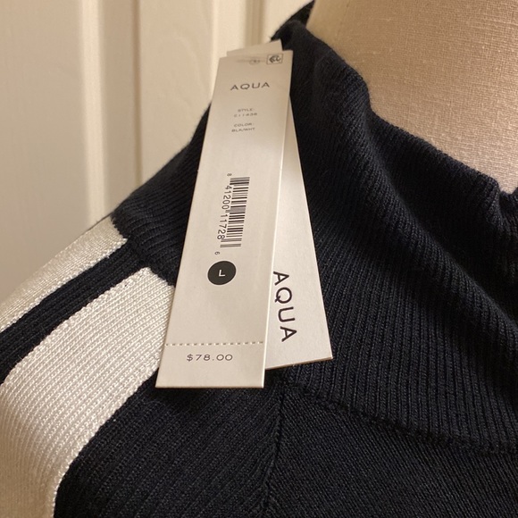 NEW AQUA for BLOOMINGDALE’S Sweater Size L - Picture 4 of 5